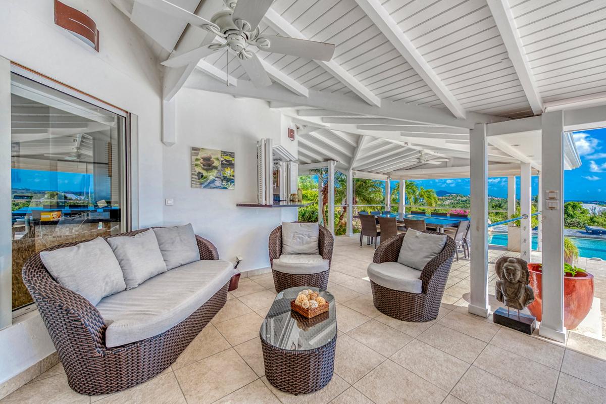 Charming Villa rental St Martin - Outdoo seating area